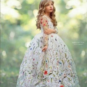 Floral Flower Girl Dress